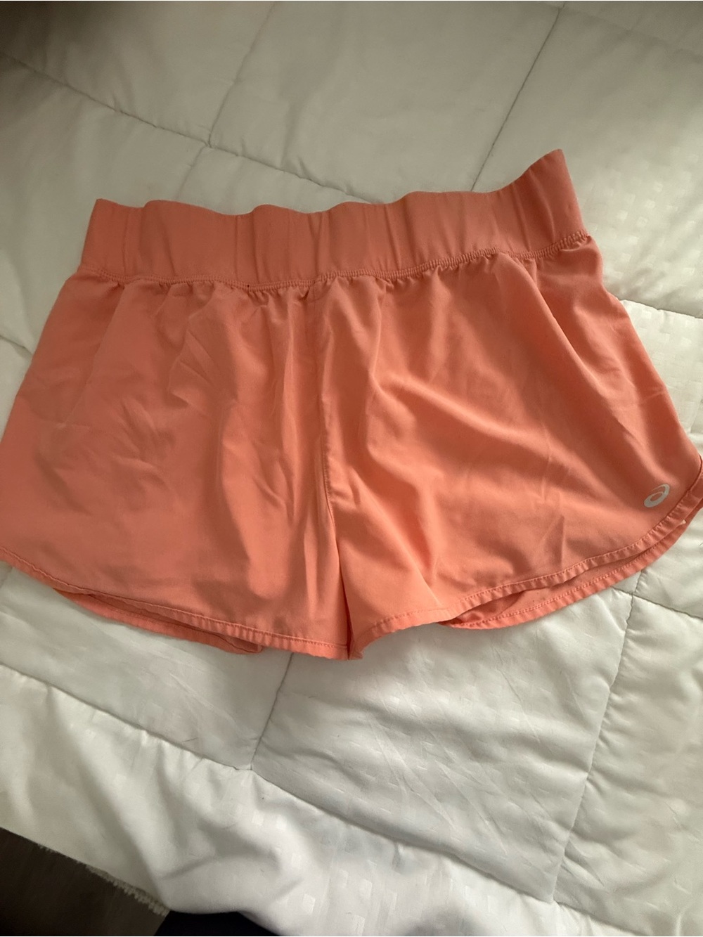 Asics Women's Coral-Orange Athletic Shorts